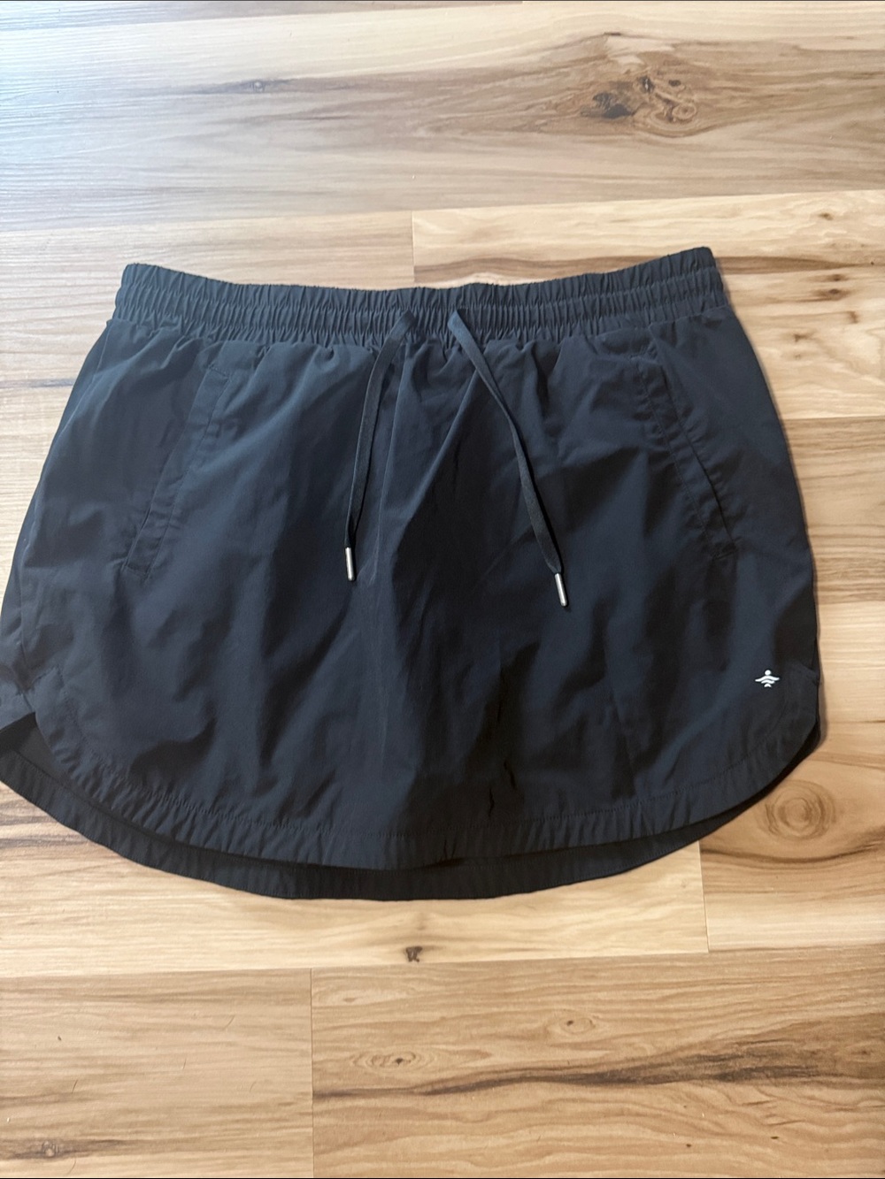 HALARA Black Athletic Skort with Drawstring